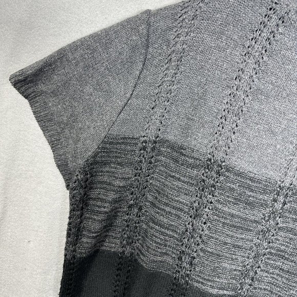 CJ Banks Shawl Collar Vest Wrap  Cardigan Plus Size 2X Gray - Picture 11 of 13